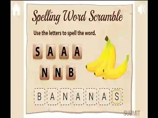 Spelling Word Scramble — δωρεάν online παιχνίδι