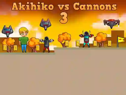 Akihiko vs Cannons 3 — δωρεάν online παιχνίδι