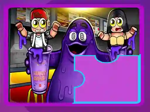 Grimace Shake Puzzle — δωρεάν online παιχνίδι