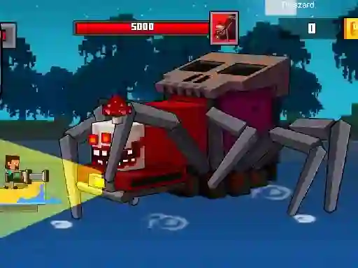Pirate Block Craft Monster Shooter — δωρεάν online παιχνίδι
