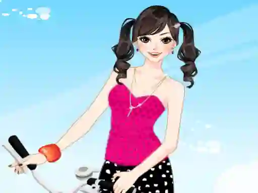 Bicycle Girl Dressup — δωρεάν online παιχνίδι