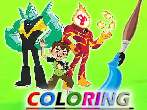 Ben 10 Coloring — δωρεάν online παιχνίδι