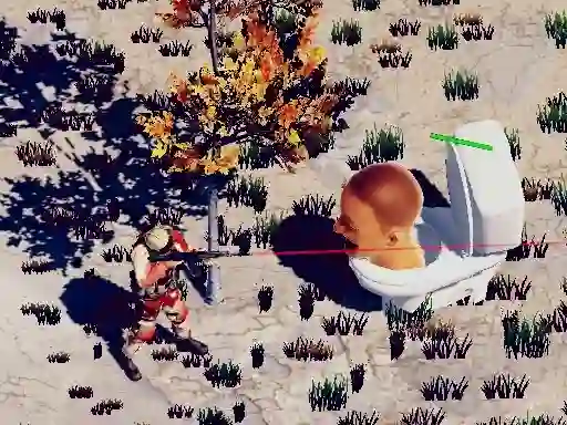 TopDown Skibidi Toilet Shooting — δωρεάν online παιχνίδι