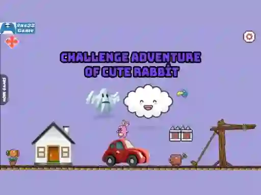 Challenge adventure of cute rabbit — δωρεάν online παιχνίδι