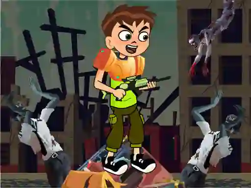 Ben 10 World War Zombies — δωρεάν online παιχνίδι