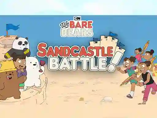 Sandcastle Battle! We Bare Bears — δωρεάν online παιχνίδι