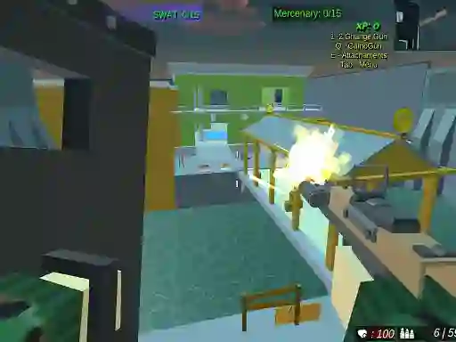 Pixel Crazy Minecraft shooter — δωρεάν online παιχνίδι