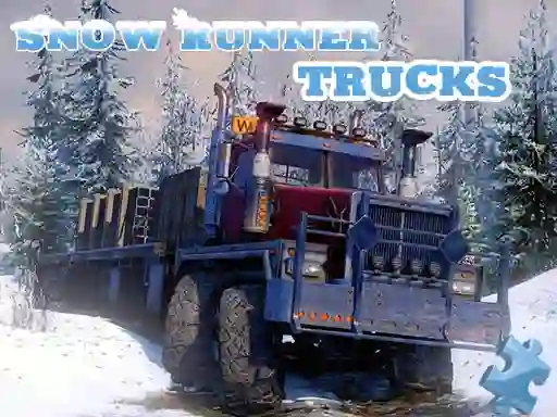 Snow Runner Trucks Jigsaw — δωρεάν online παιχνίδι