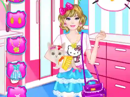 Barbie With Kitty — δωρεάν online παιχνίδι