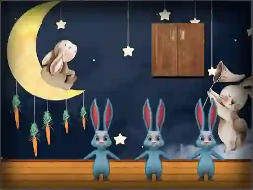Amgel Bunny Room Escape 2 — δωρεάν online παιχνίδι