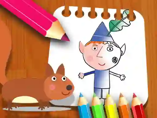 Ben Hollys Coloring Book — δωρεάν online παιχνίδι
