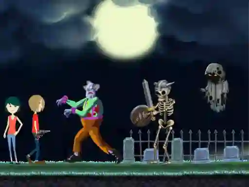 Creepy Clowns in the Graveyard — δωρεάν online παιχνίδι