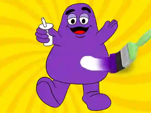 Grimace Shake Coloring Book — δωρεάν online παιχνίδι