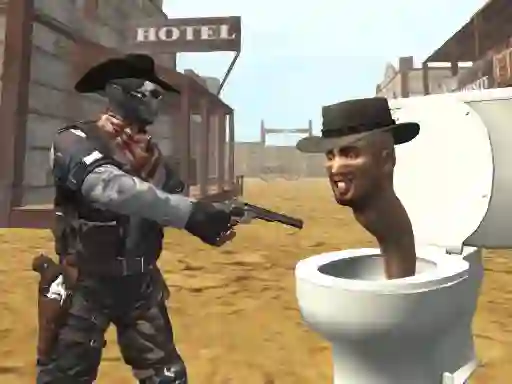Cowboy vs Skibidi Toilets — δωρεάν online παιχνίδι