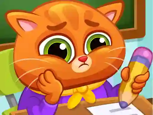 Lovely Virtual Cat At School — δωρεάν online παιχνίδι