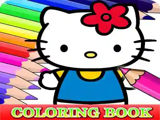 Coloring Book for Hello Kitty — δωρεάν online παιχνίδι