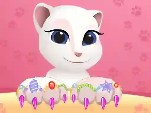 Talking Tom Angela Great Manicure — δωρεάν online παιχνίδι