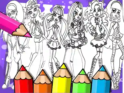 Monster High Coloring Book — δωρεάν online παιχνίδι