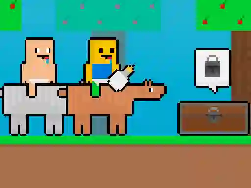 Baby Noob vs Baby Obby Horse — δωρεάν online παιχνίδι