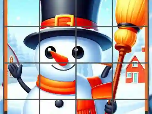 Happy Snowman Puzzle — δωρεάν online παιχνίδι