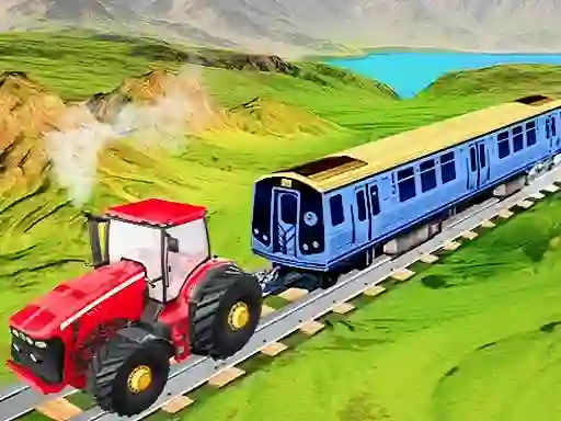 Chain Tractor Train Towing Game 3D — δωρεάν online παιχνίδι