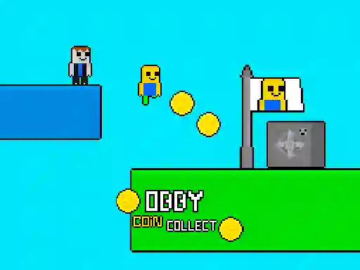 Obby vs Bacon Rainbow Parkour — δωρεάν online παιχνίδι