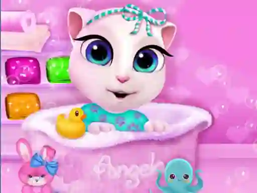 Baby Angela Bathing Time — δωρεάν online παιχνίδι