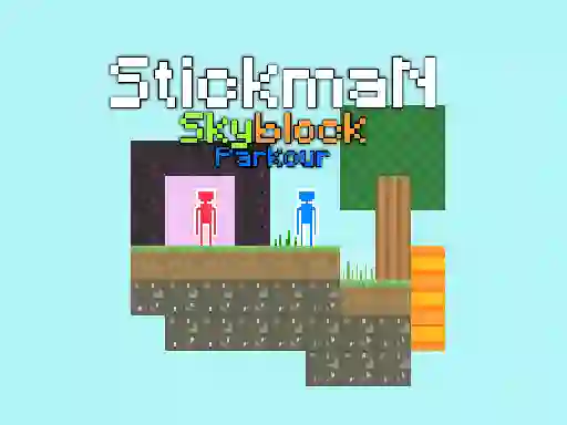 Stickman Skyblock Parkour — δωρεάν online παιχνίδι