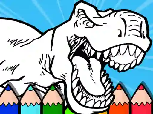 Coloring Dinos For Kids — δωρεάν online παιχνίδι