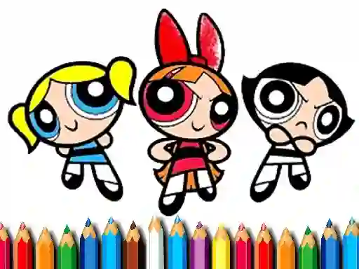PowerPuff Girls Coloring Book — δωρεάν online παιχνίδι