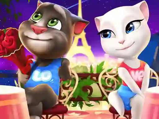 Talking Tom and Angela Coloring — δωρεάν online παιχνίδι