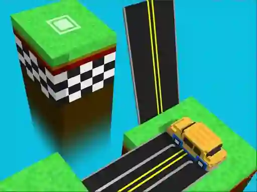 Blocky Taxy ZigZag — δωρεάν online παιχνίδι