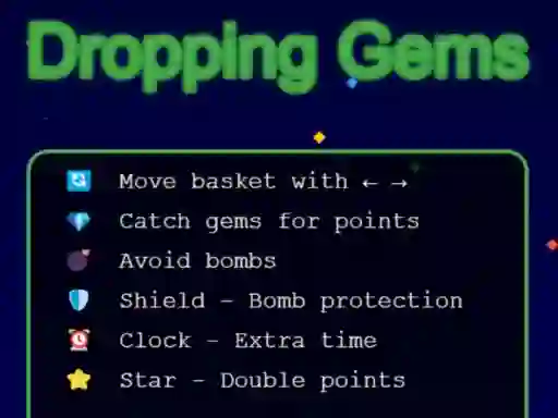 Dropping Gems — δωρεάν online παιχνίδι