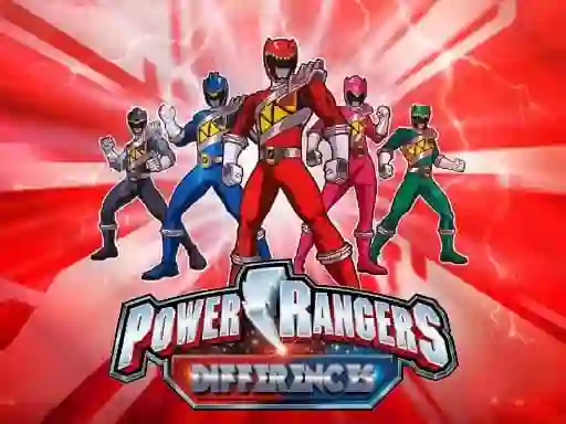  Power Rangers Differences — δωρεάν online παιχνίδι