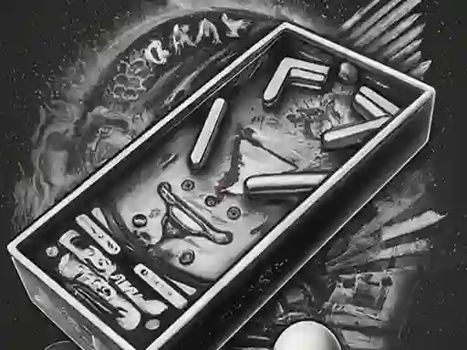 Pinball Black N White — δωρεάν online παιχνίδι