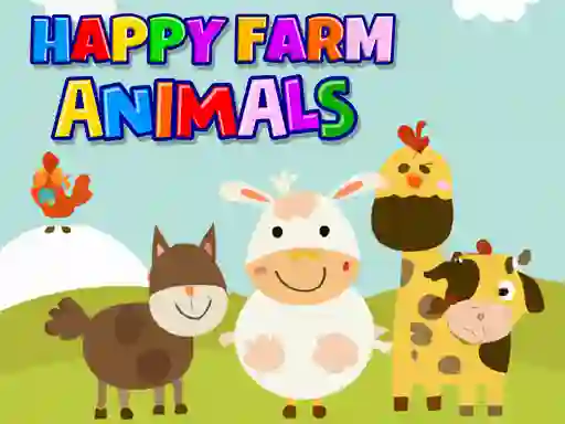 Happy Farm Animals — δωρεάν online παιχνίδι