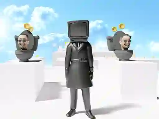 Skibidi Toilet Parkour run — δωρεάν online παιχνίδι
