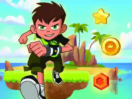 Ben 10 Island Run — δωρεάν online παιχνίδι