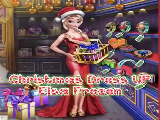 Elsa Frozen Christmas Dress up — δωρεάν online παιχνίδι