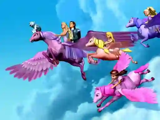 Barbie Magic Pegasus Puzzle — δωρεάν online παιχνίδι