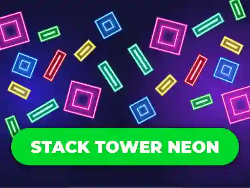 Stack Tower Neon: Keep Blocks Balance — δωρεάν online παιχνίδι