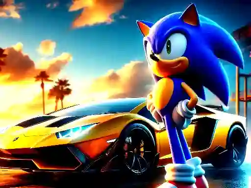 Sonic Run for Lamborghini — δωρεάν online παιχνίδι