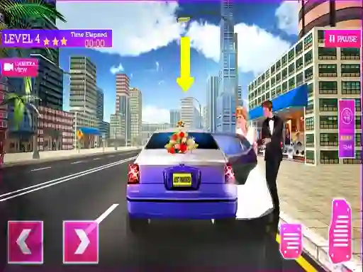 Wedding City Car Driving Service — δωρεάν online παιχνίδι