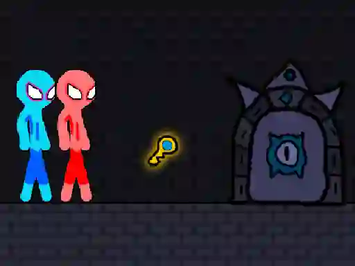 Red and Blue Stickman Rope — δωρεάν online παιχνίδι