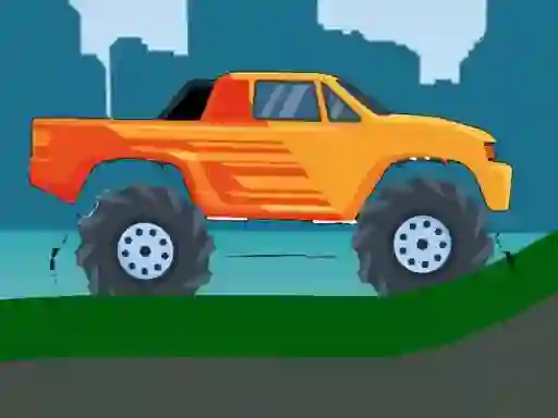 Monster Truck Hill Driving 2D — δωρεάν online παιχνίδι