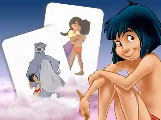 Mowgli Memory card Match — δωρεάν online παιχνίδι