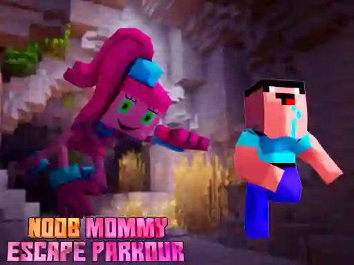Noob Mommy Escape Parkour — δωρεάν online παιχνίδι