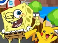 Παιχνίδι Μπομπ Σφουγγαράκης Pokemon Go  σε απευθείας σύνδεση