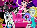 Παιχνίδι Monster Slumber Party Αστεία πρόσωπα  σε απευθείας σύνδεση