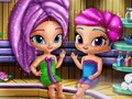 Παιχνίδι Shimmer and Shine: αφρώδη τζιν στη σάουνα  σε απευθείας σύνδεση